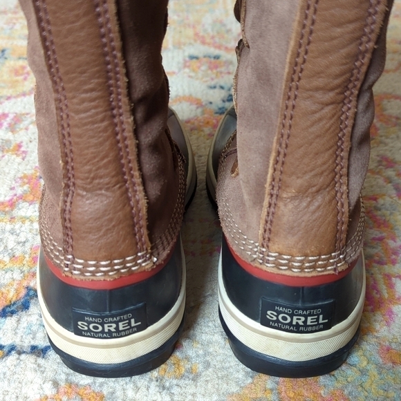 Sorel Joan Of Arctic Waterproof Suede Leather Faux Fur Trim Rubber Snow Boots 8 - Picture 6 of 16